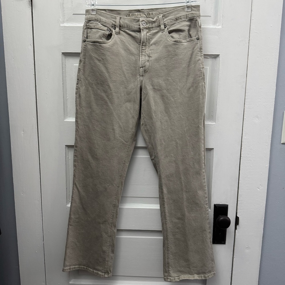 Women's Beige Wide-Leg Jeans